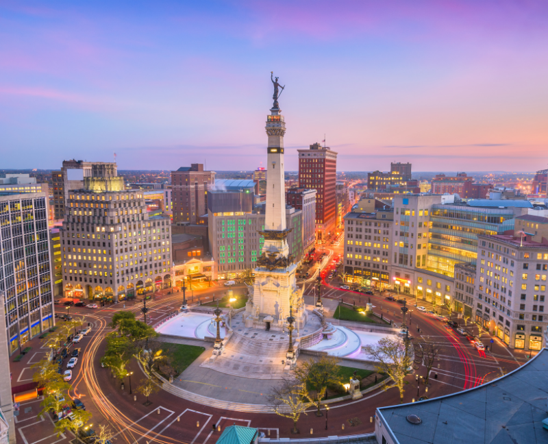 indianapolis, indiana skyline