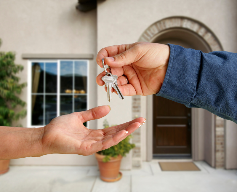 keys handed to new home buyer