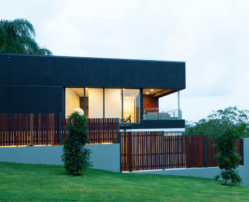 beautiful fenced home