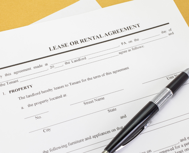 a lease or rental agreement