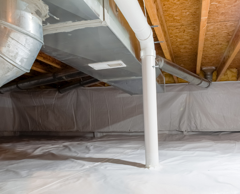 crawlspace with insulation