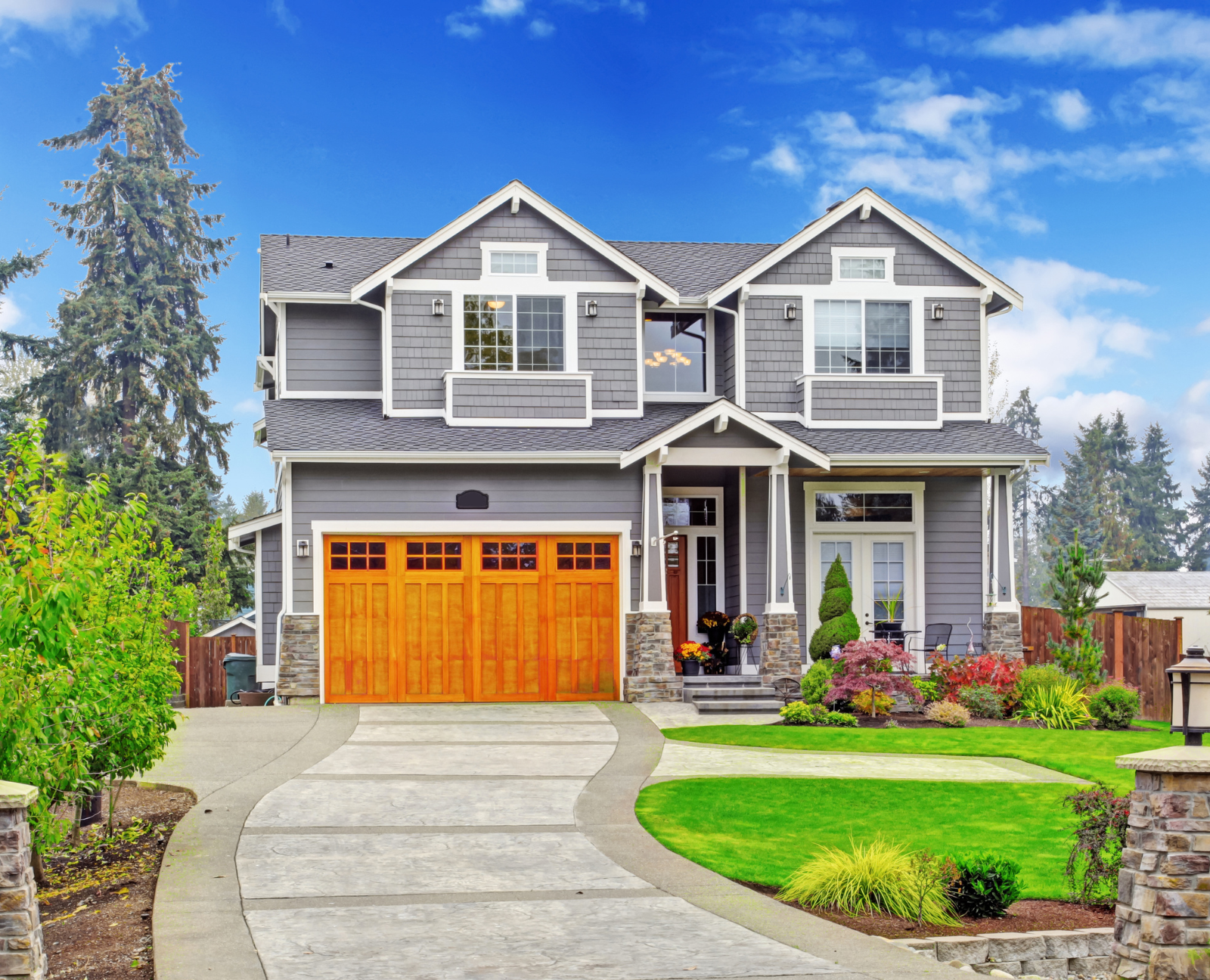 beautiful house with curb appeal